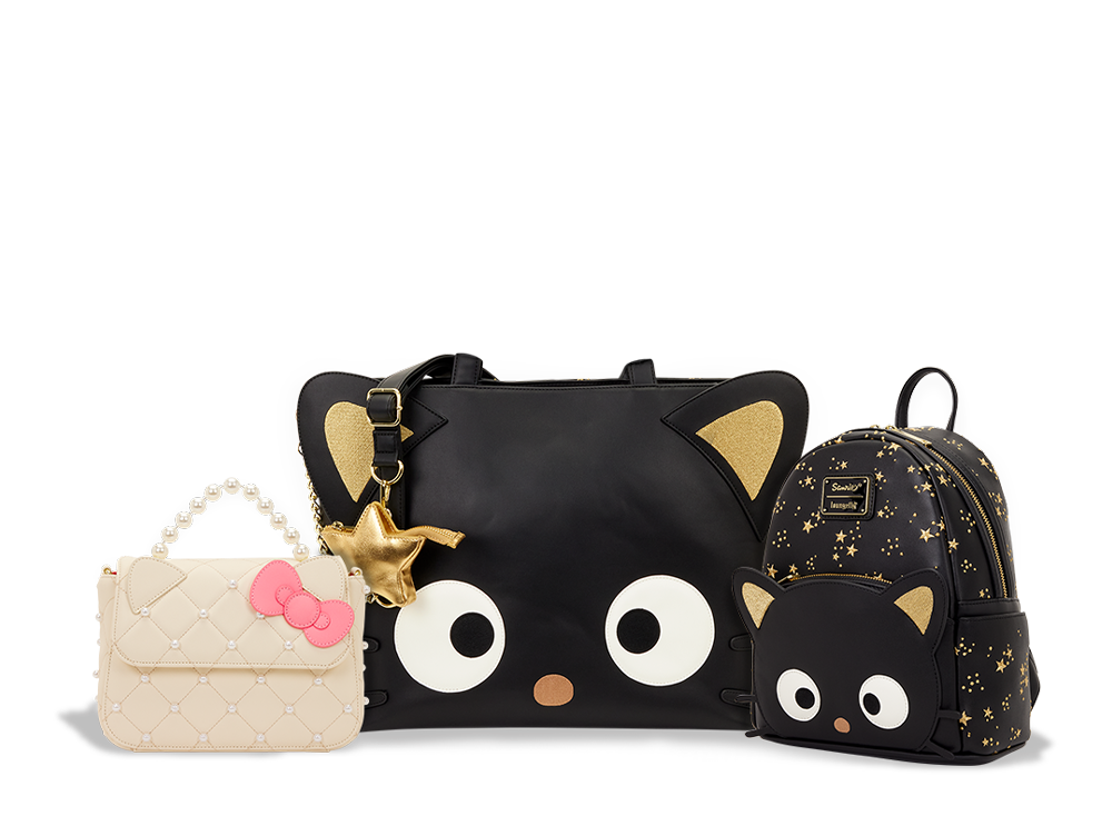 Loungefly Sanrio collection with styles inspired by Hello Kitty and Chococat