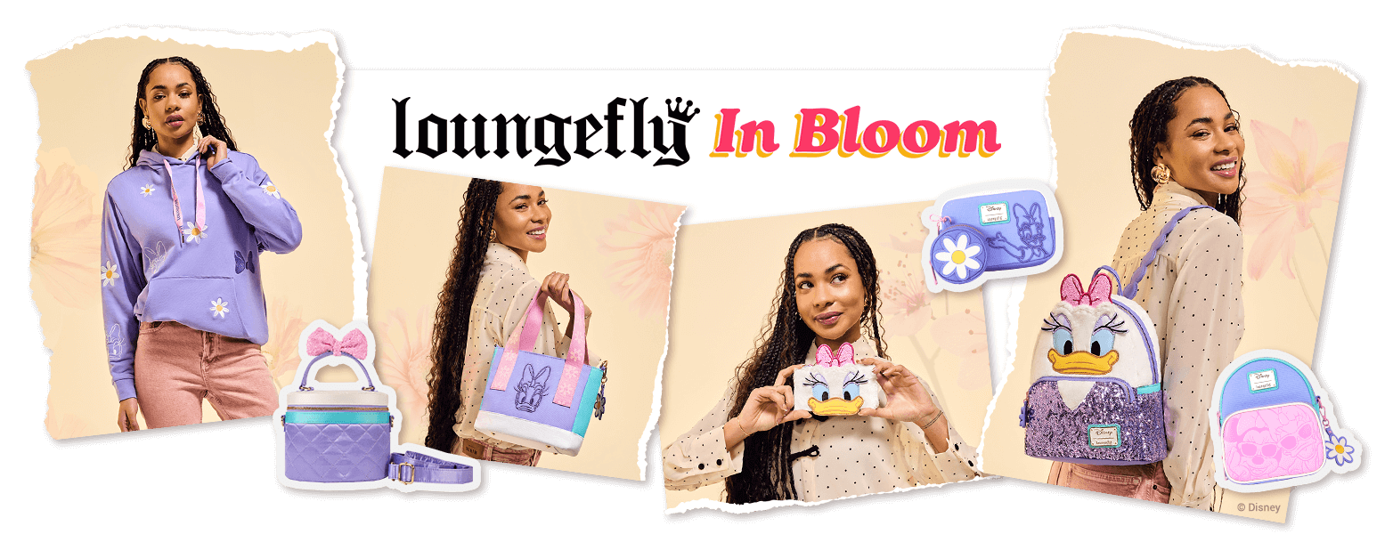 Loungefly in Bloom featuring Loungefly March Disney Daisy 85th collection