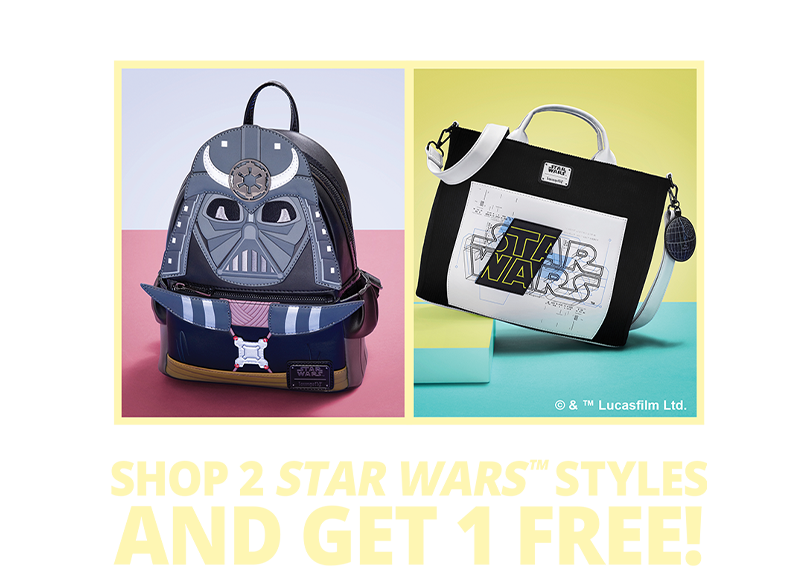 Loungefly and Funko Star Wars May the 4th promotion: buy 2 Star Wars styles and get 1 free!