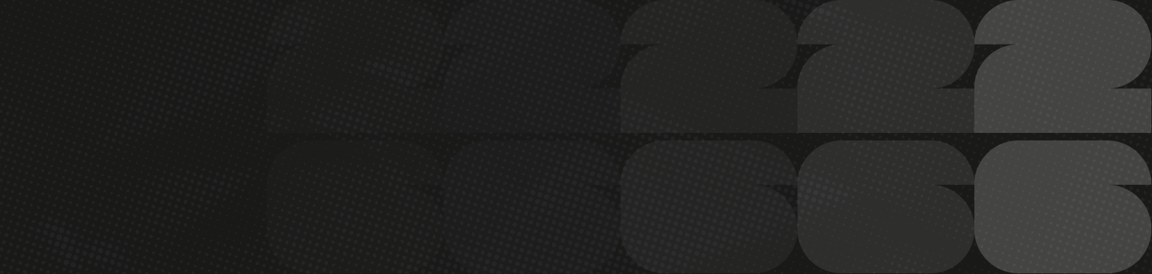 Black background with dot and FIFA World Cup 26 logo in fading pattern