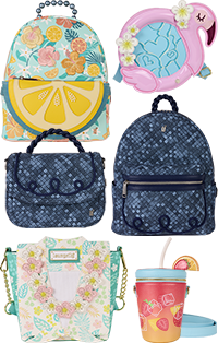 Check out our all-new Loungefly Branded collection with styles perfect for your Summer adventures! Check out our all-new Loungefly Branded collection with styles perfect for your Summer adventures!