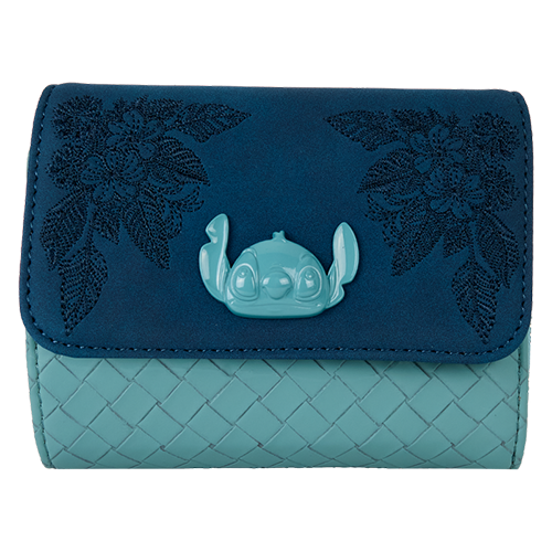 Disney Stitch Embroidered Floral Wallet