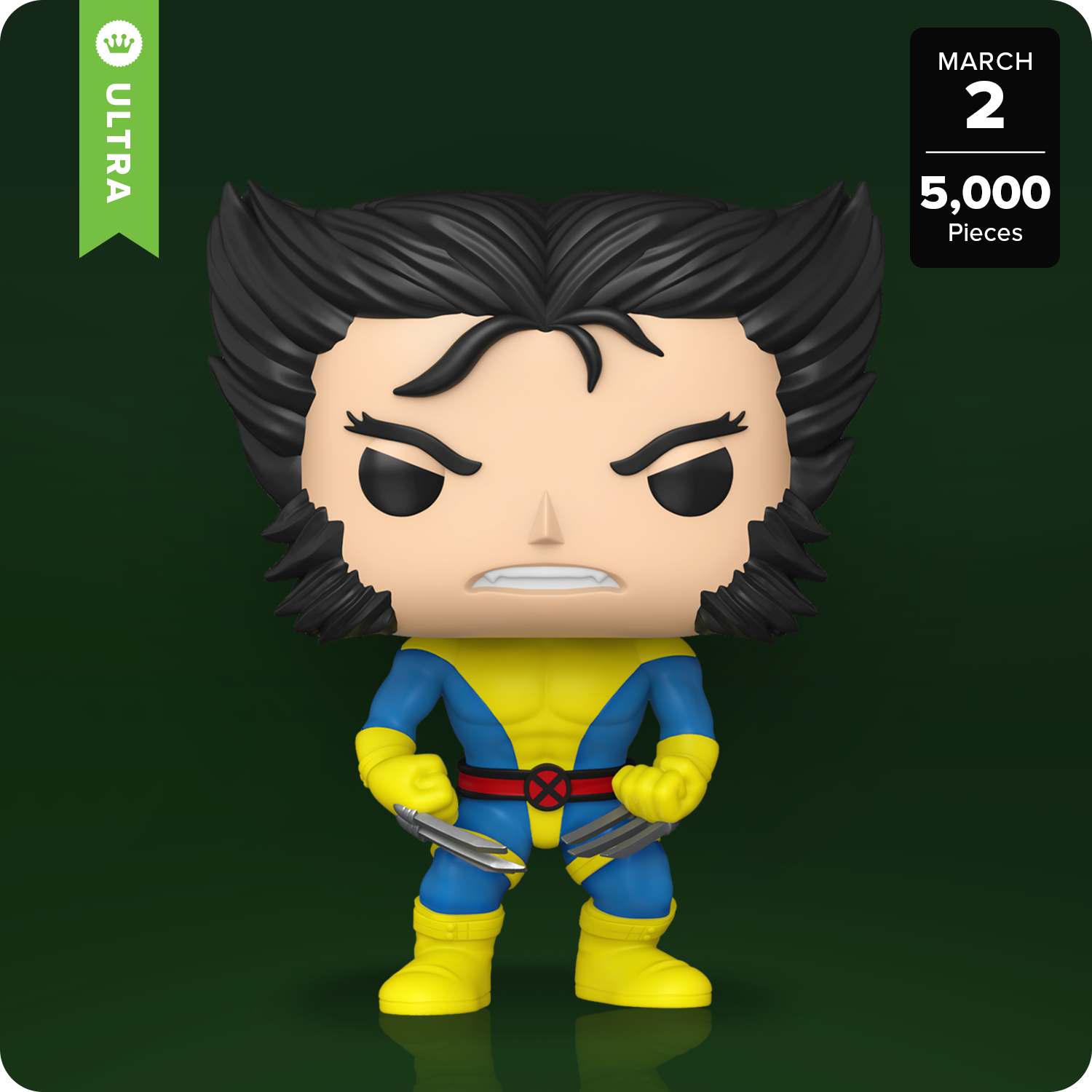 Pop! Wolverine (Classic Unmasked) with Pop! Protector