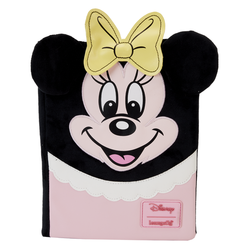 Image of our Minnie Mouse Plush Journal against a white background