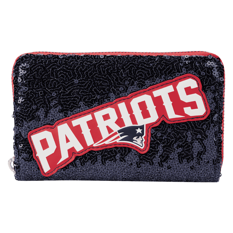 Image of our Patriots Sequins Wallet against a white background 