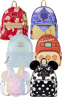 Loungefly July Disney collection featuring styles inspired by your favorite characters like Minnie Mouse, Cinderella, Lilo, and more! Loungefly July Disney collection featuring styles inspired by your favorite characters like Minnie Mouse, Cinderella, Lilo, and more!