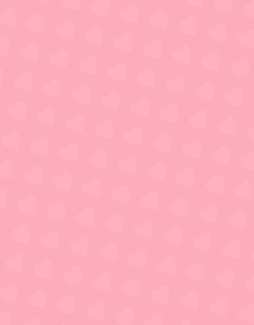 Pink background with seamless hearts pattern