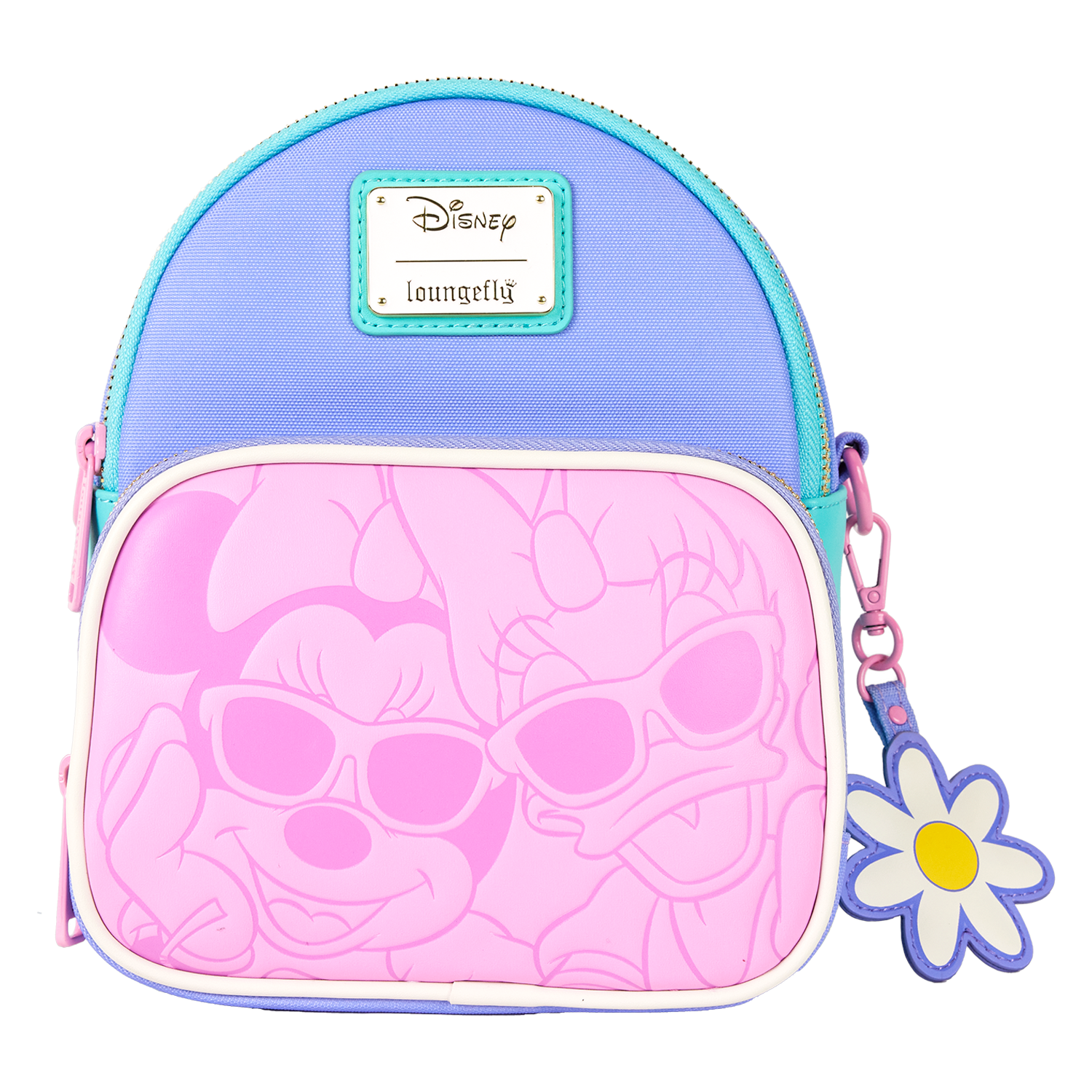 Daisy Duck 85th Anniversary Daisy Duck & Minnie Mouse Convertible Mini Backpack & Crossbody Bag