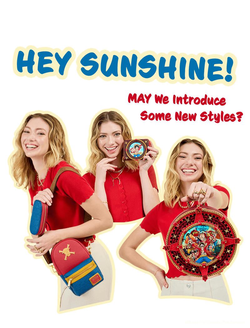 Loungefly Hey Sunshine campaign featuring May One Piece collection