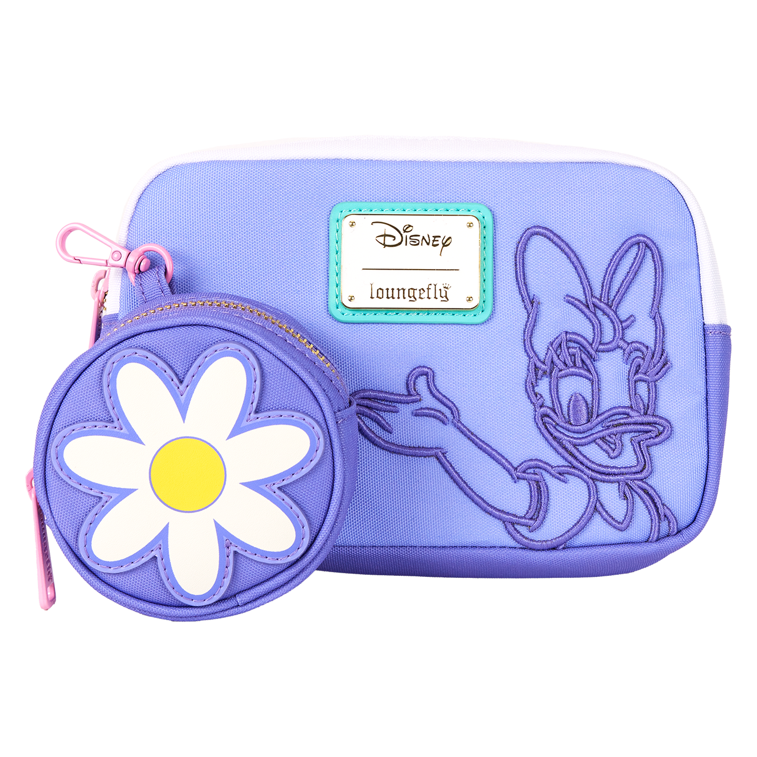 Daisy Duck 85th Anniversary Nylon Sling Crossbody Bag with Coin Bag