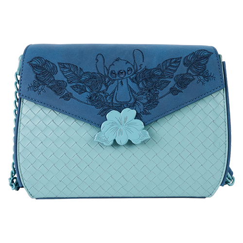 Disney Stitch Embroidered Floral Crossbody Bag
