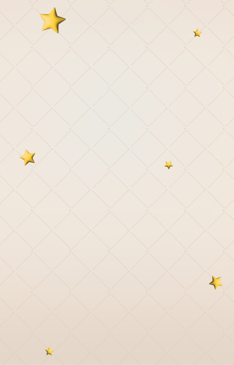 Tan background with cross stitch pattern and Yellow stars