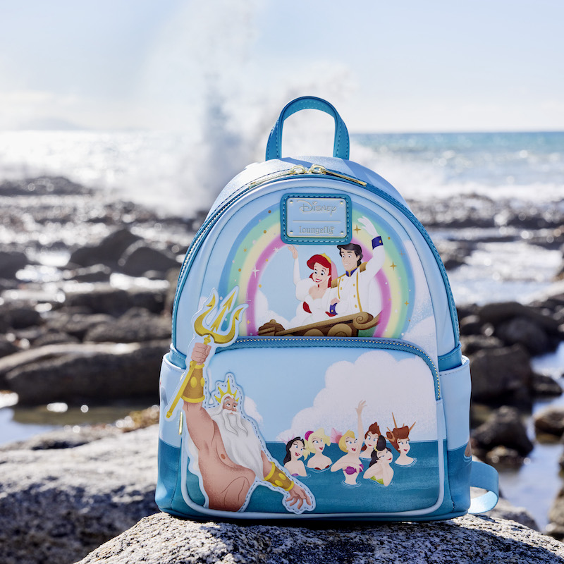 Loungefly Little Mermaid Tritons Gift Mini Backpack