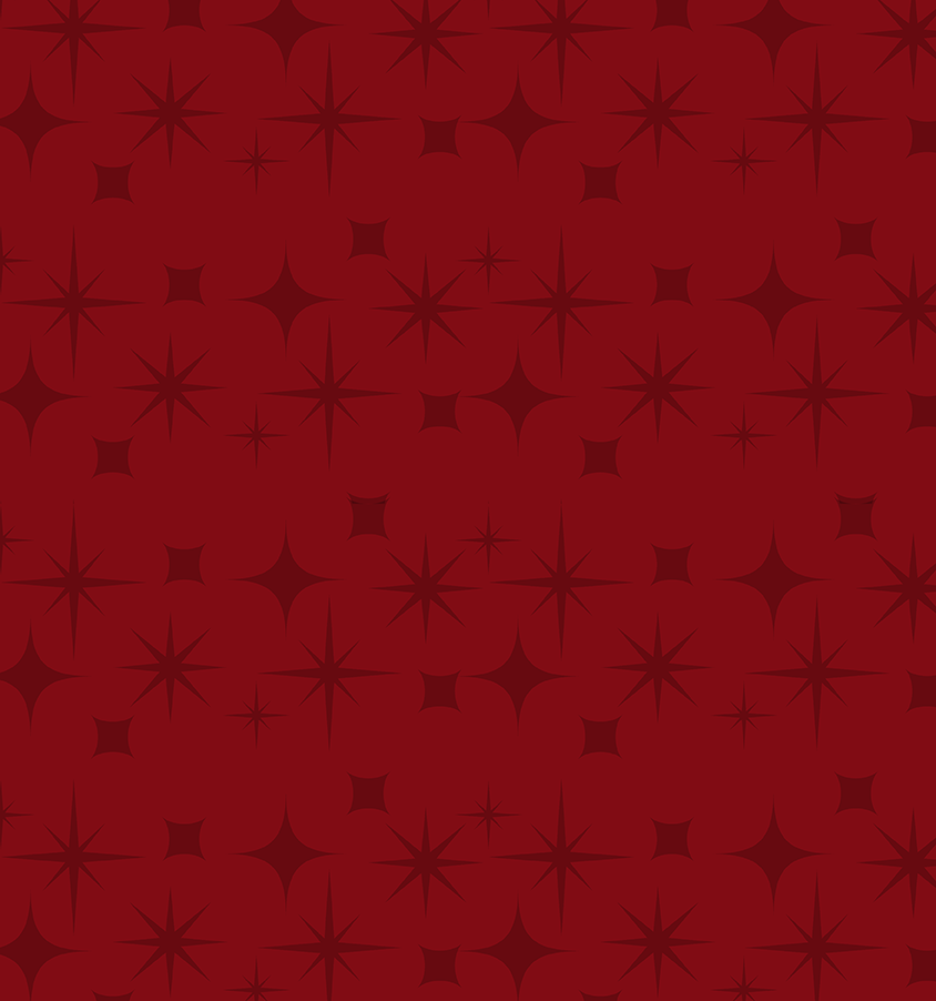 Red background with holiday stars pattern