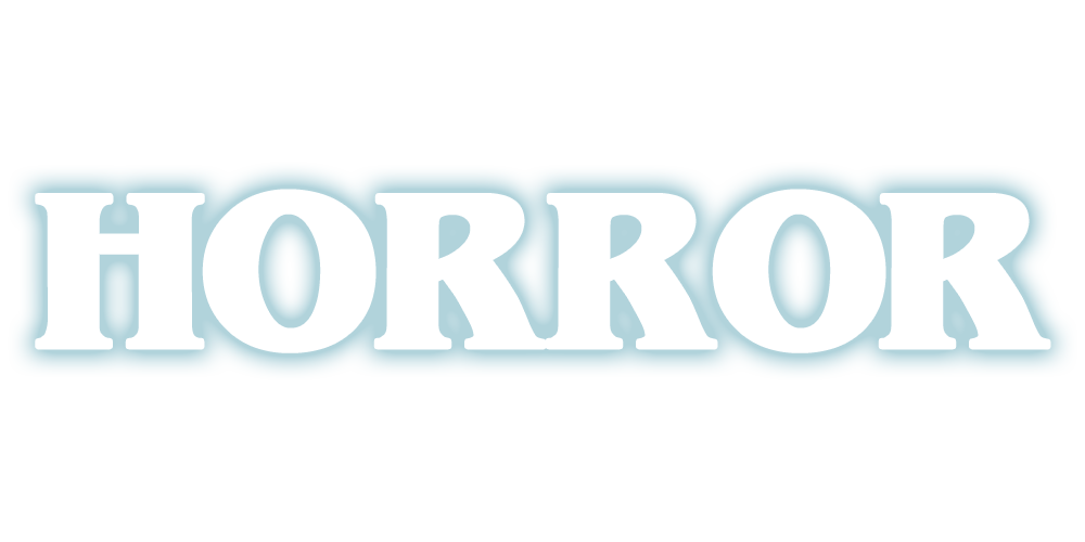 White outlined text with glowing Blue hue for Loungefly 