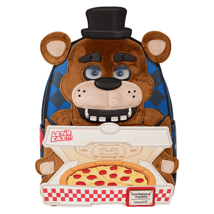 Loungefly Five Nights at Freddy's Freddy Fazbear Plush Cosplay Lenticular Mini Backpack