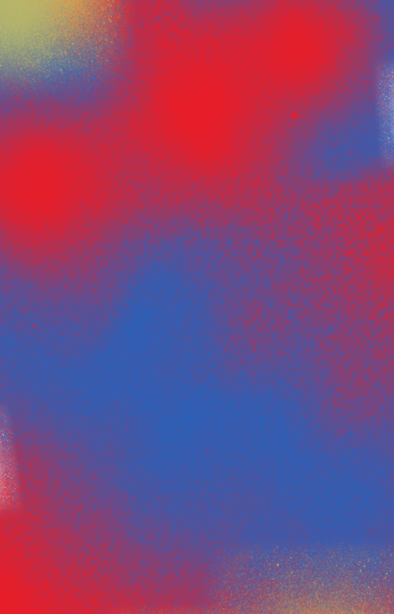 Red, Blue, Yellow spray paint-style background