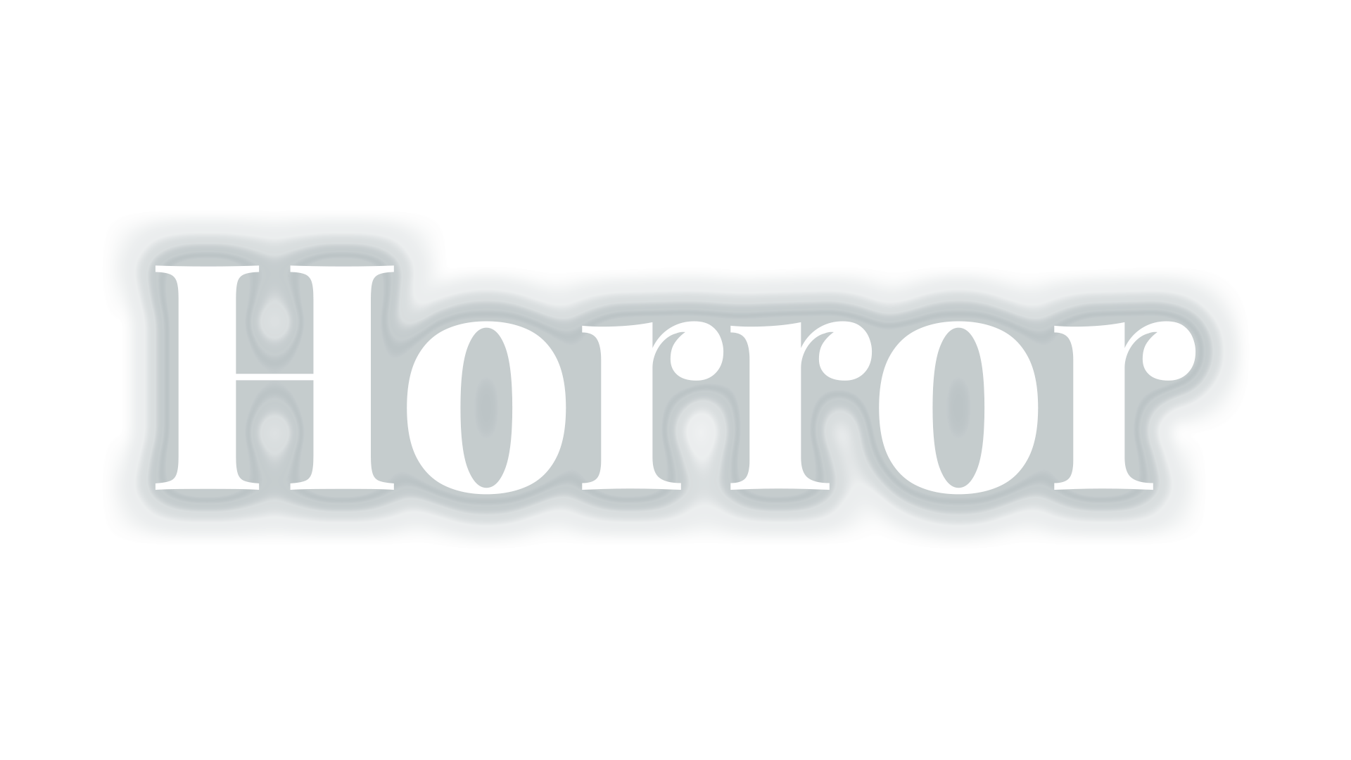 Loungefly Horror logo with White glow
