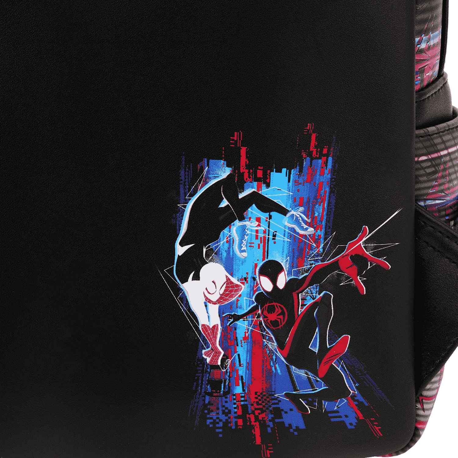 across the spider verse mini backpack Spider-Man: Spider-Verse Web Mini-Backpack with a two Across the Spider-Verse Lenticular Mini
