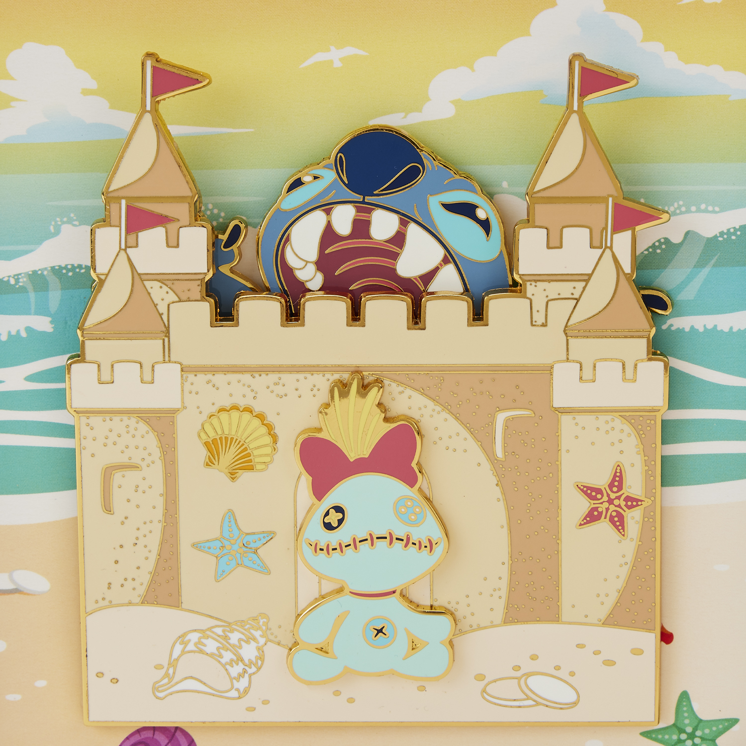 Buy Stitch Sandcastle Beach Surprise 3 Collector Box Pin At Loungefly 0424