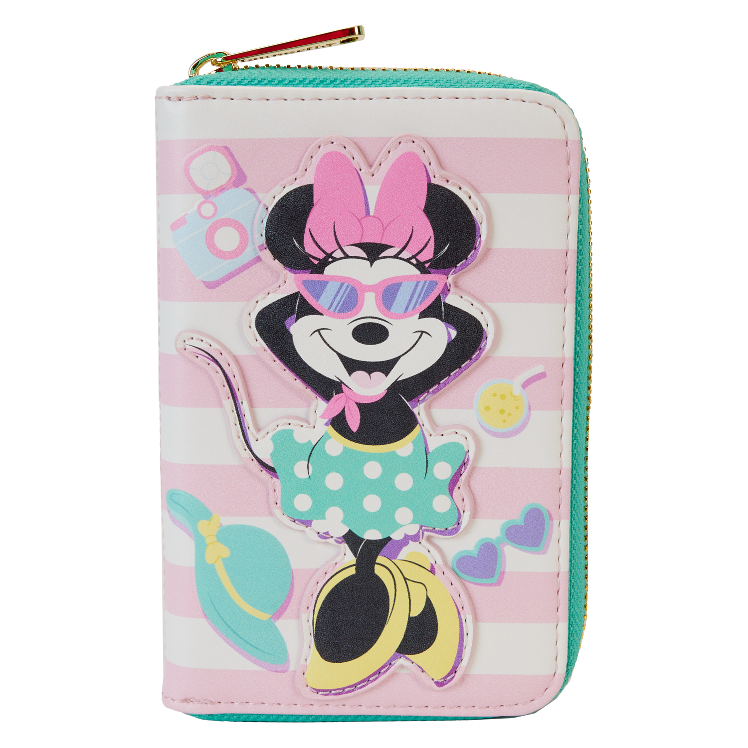 Minnie Mouse Vacation Style Poolside Zip Around Wallet
