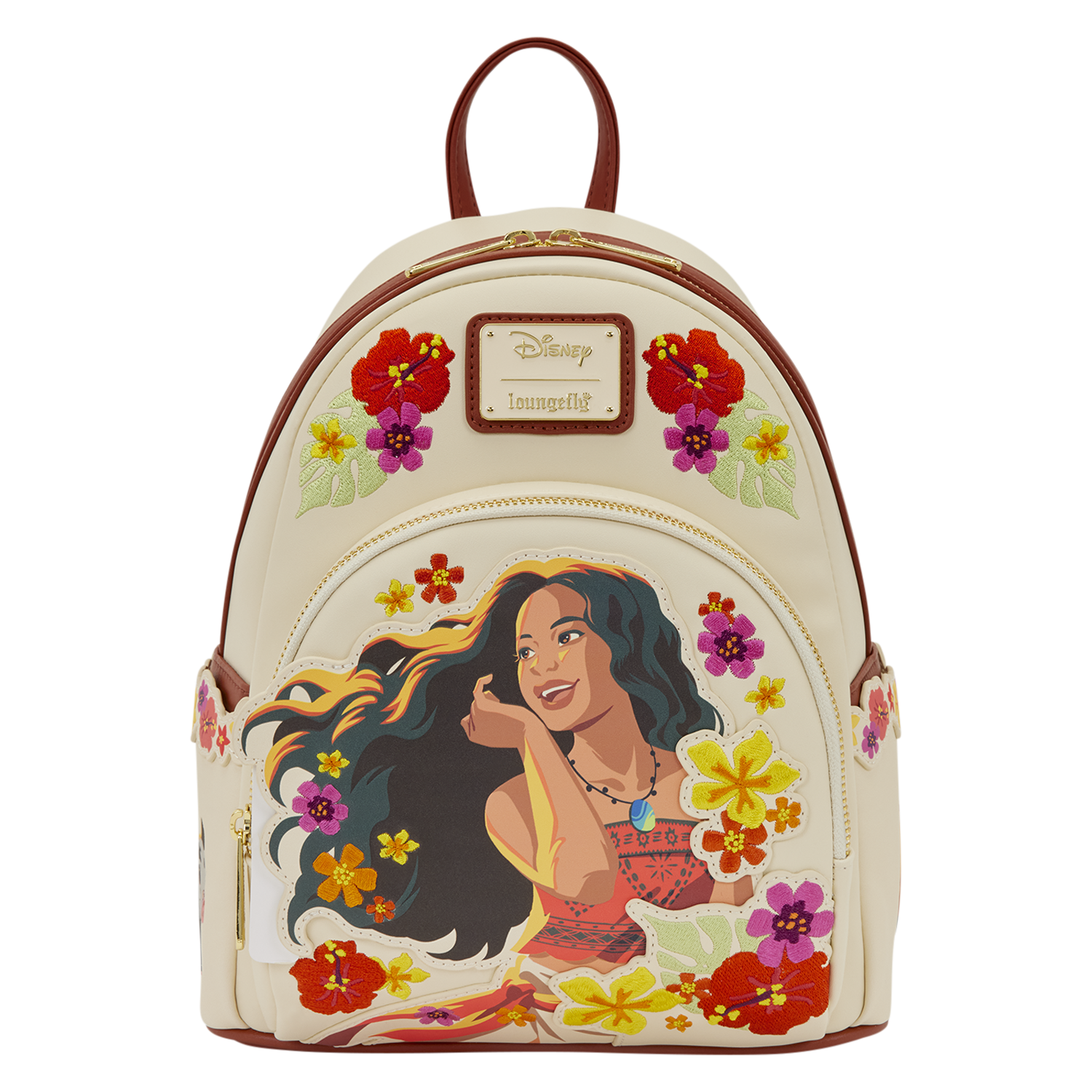 Loungefly Multicolor Moana Live Action Floral Mini Backpack