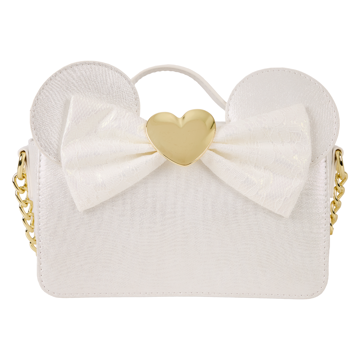 Minnie Mouse Iridescent Lace Wedding Crossbody Bag | Loungefly