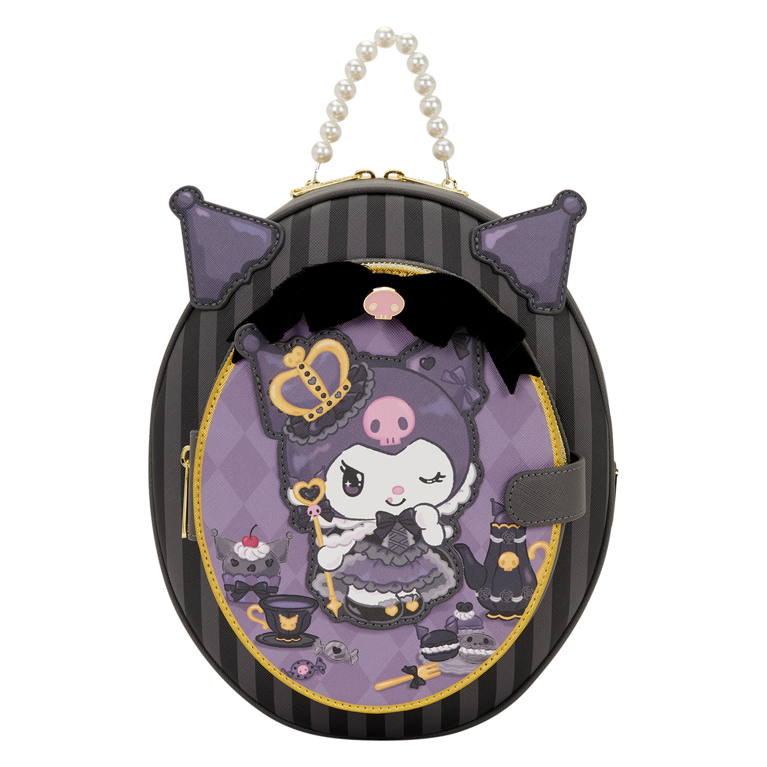 Loungefly Multicolor Sanrio Kuromi 20Th Anniversary Cameo Mini Backpack