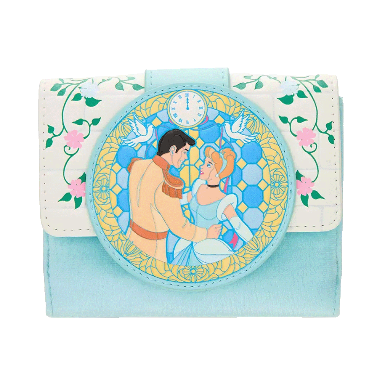 Loungefly Multicolor Cinderella & Prince Stained Glass Curtain Wallet - Disney
