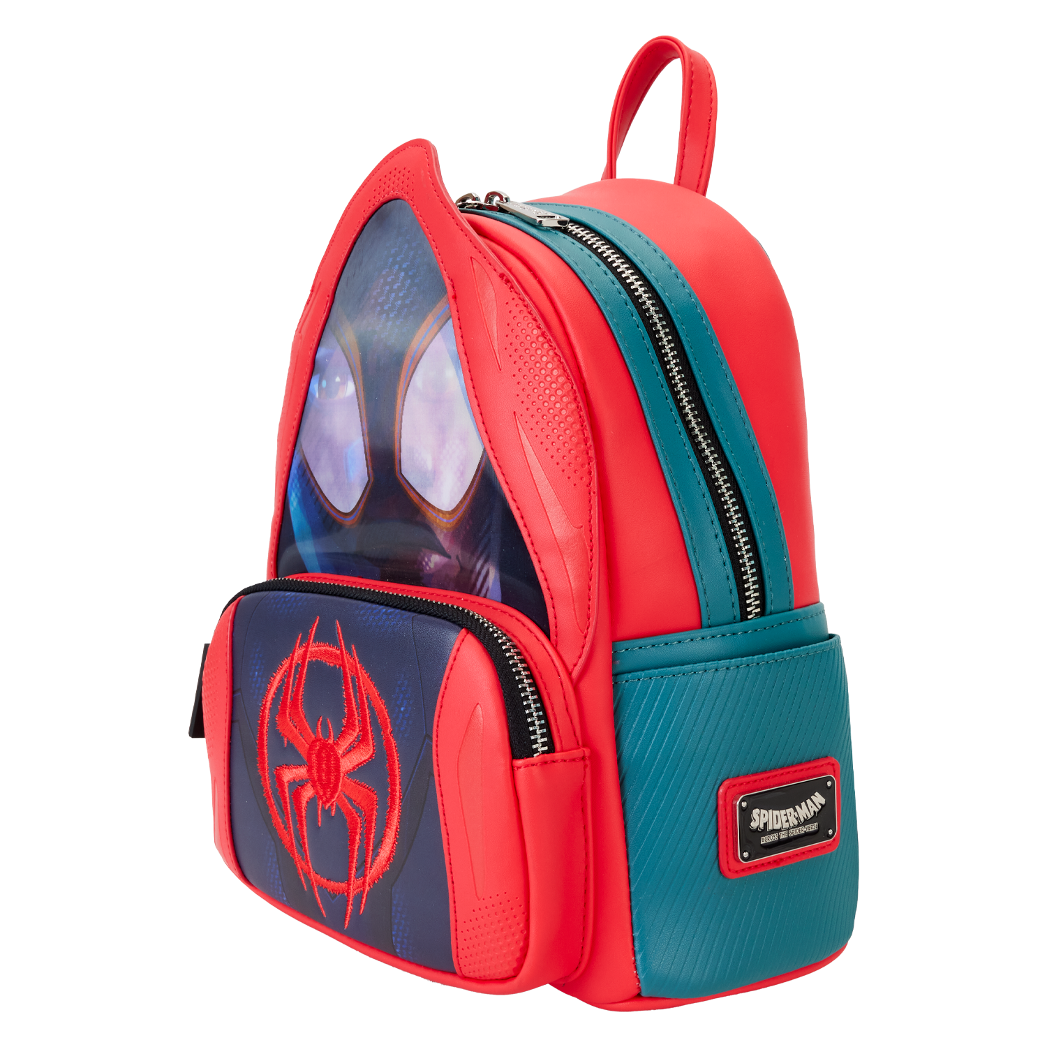 Buy Spider-Verse Miles Morales Hoodie Cosplay Lenticular Mini Backpack ...