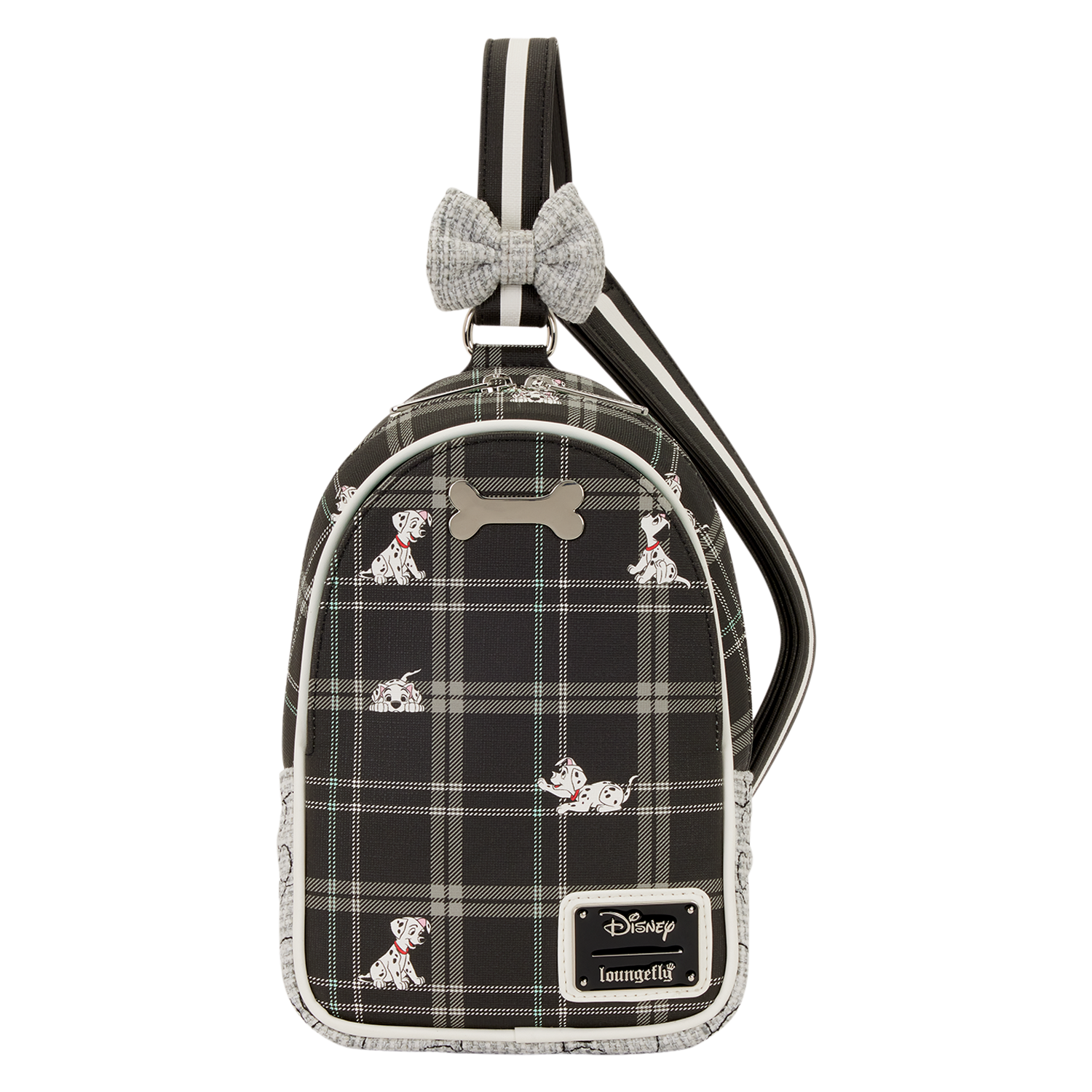 Loungefly Multicolor 101 Dalmatians Plaid Sling Crossbody Bag