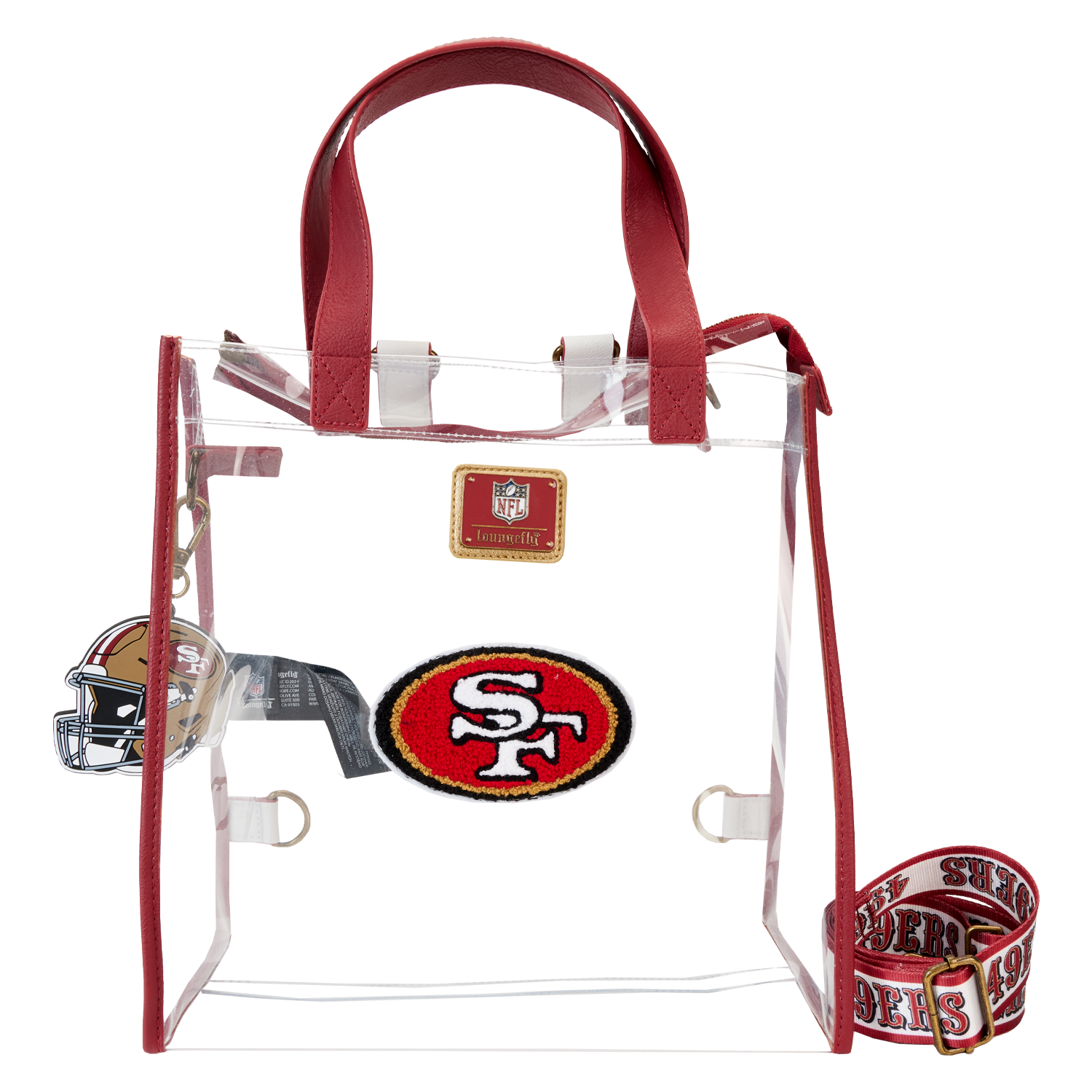 Buy NFL San Francisco 49ers Clear Convertible Backpack & Tote Bag at ...