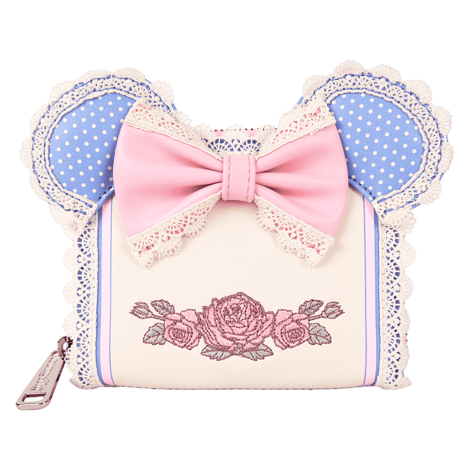 Minnie Mouse Floral and Lace Zip Around Wallet | Loungefly Minnie Mouse Floral and Lace Zip Around Wallet | Loungefly