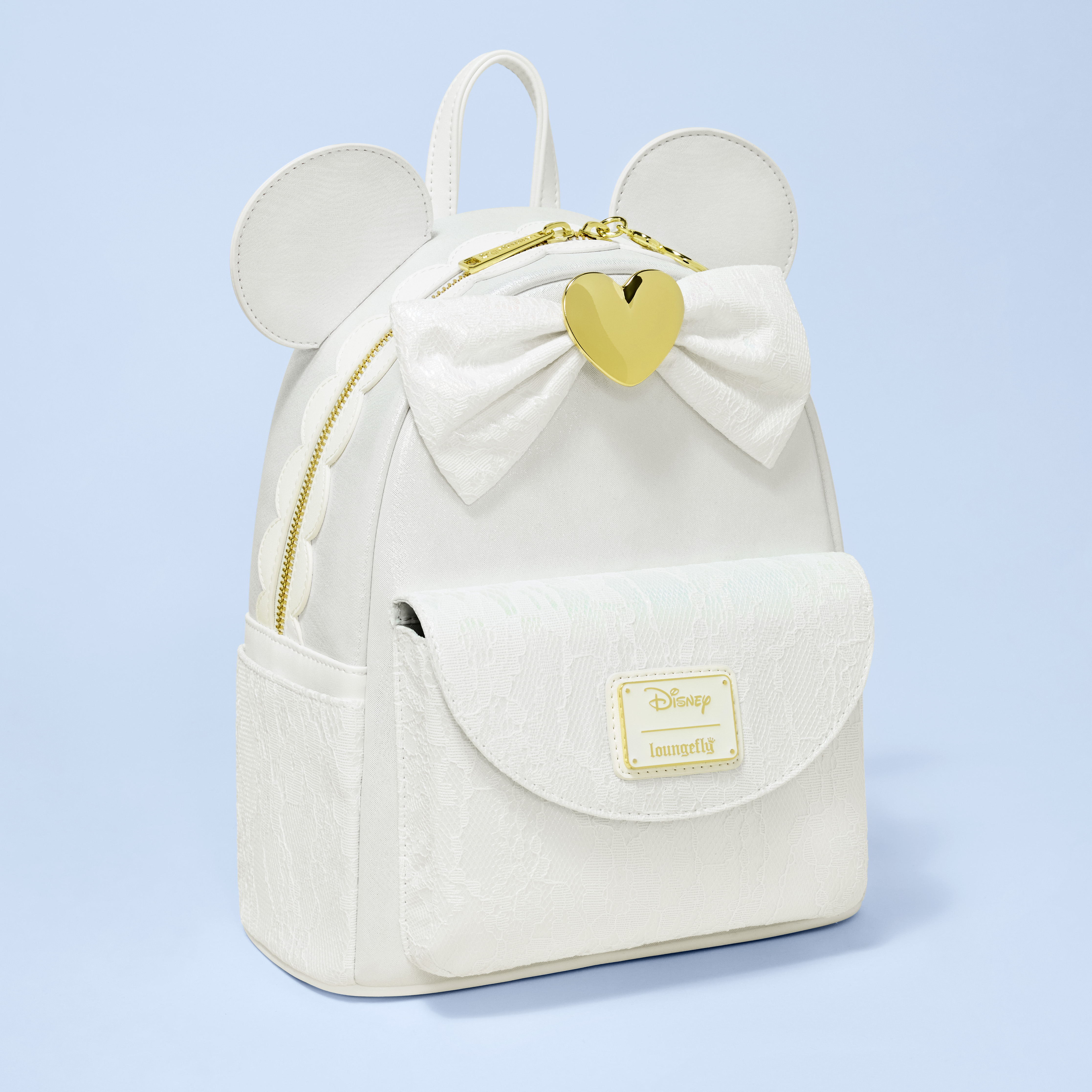Minnie Mouse Iridescent Lace Wedding Mini Backpack | Loungefly