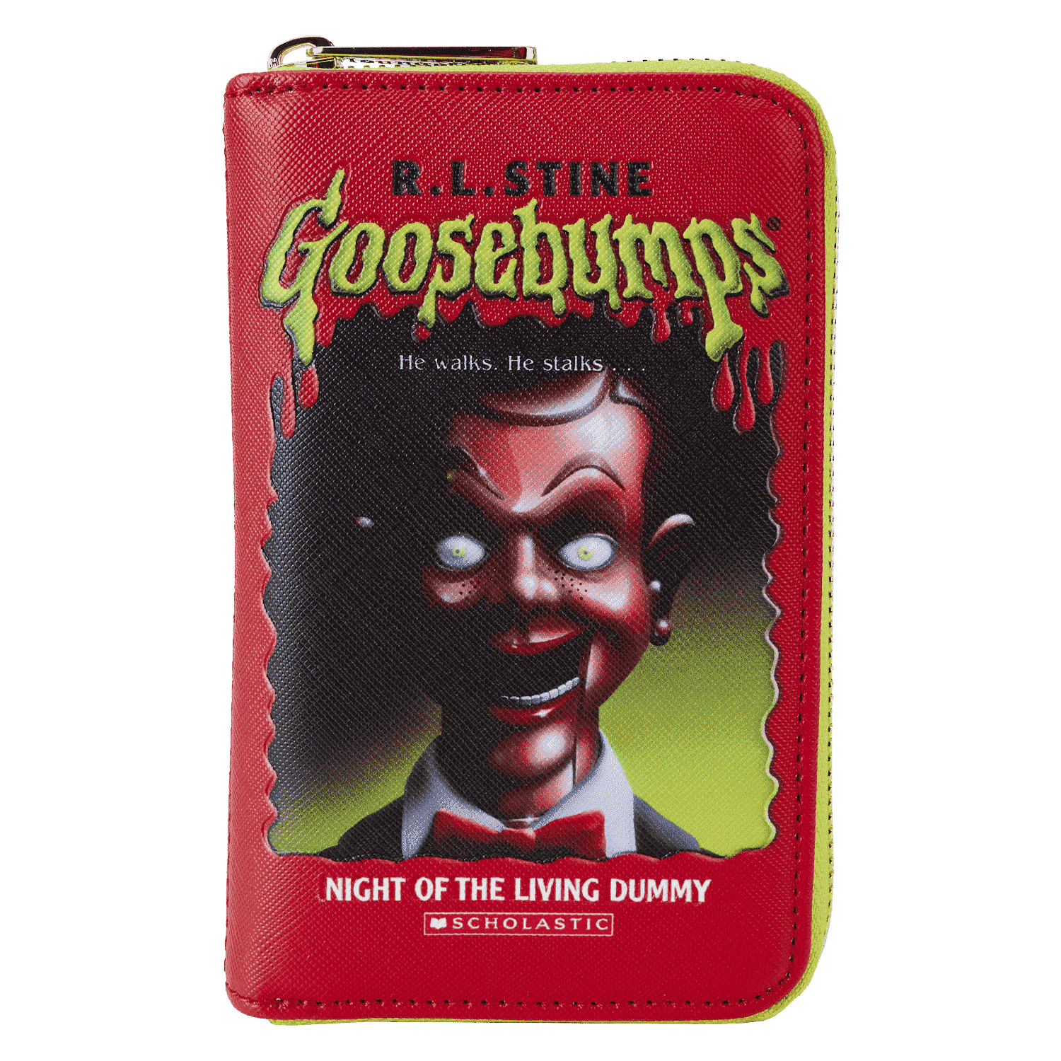 Buy Goosebumps Slappy Book Cover Zip Around Wallet At Loungefly