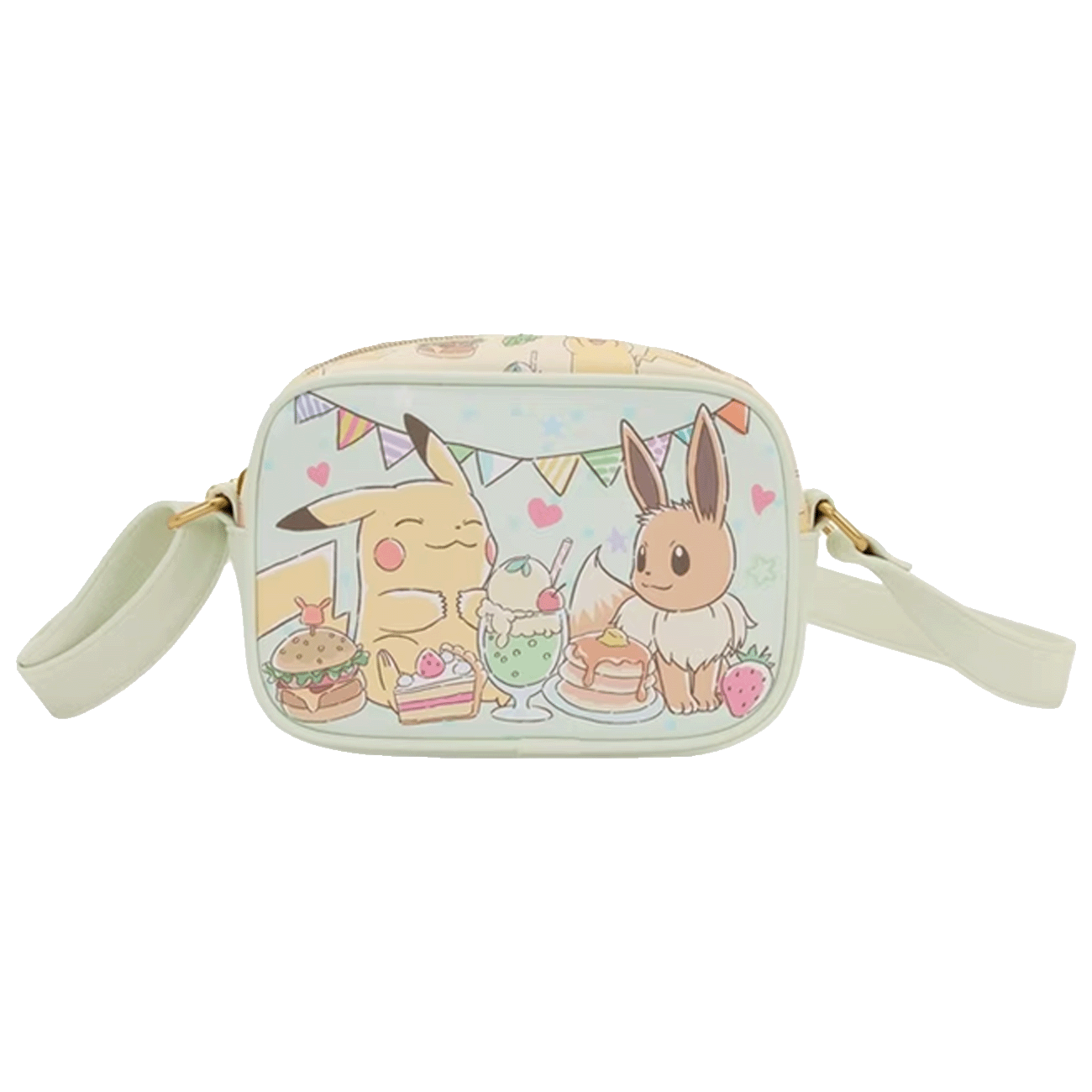 Loungefly Multicolor Pokémon Café Pikachu & Eevee Camera Crossbody Bag