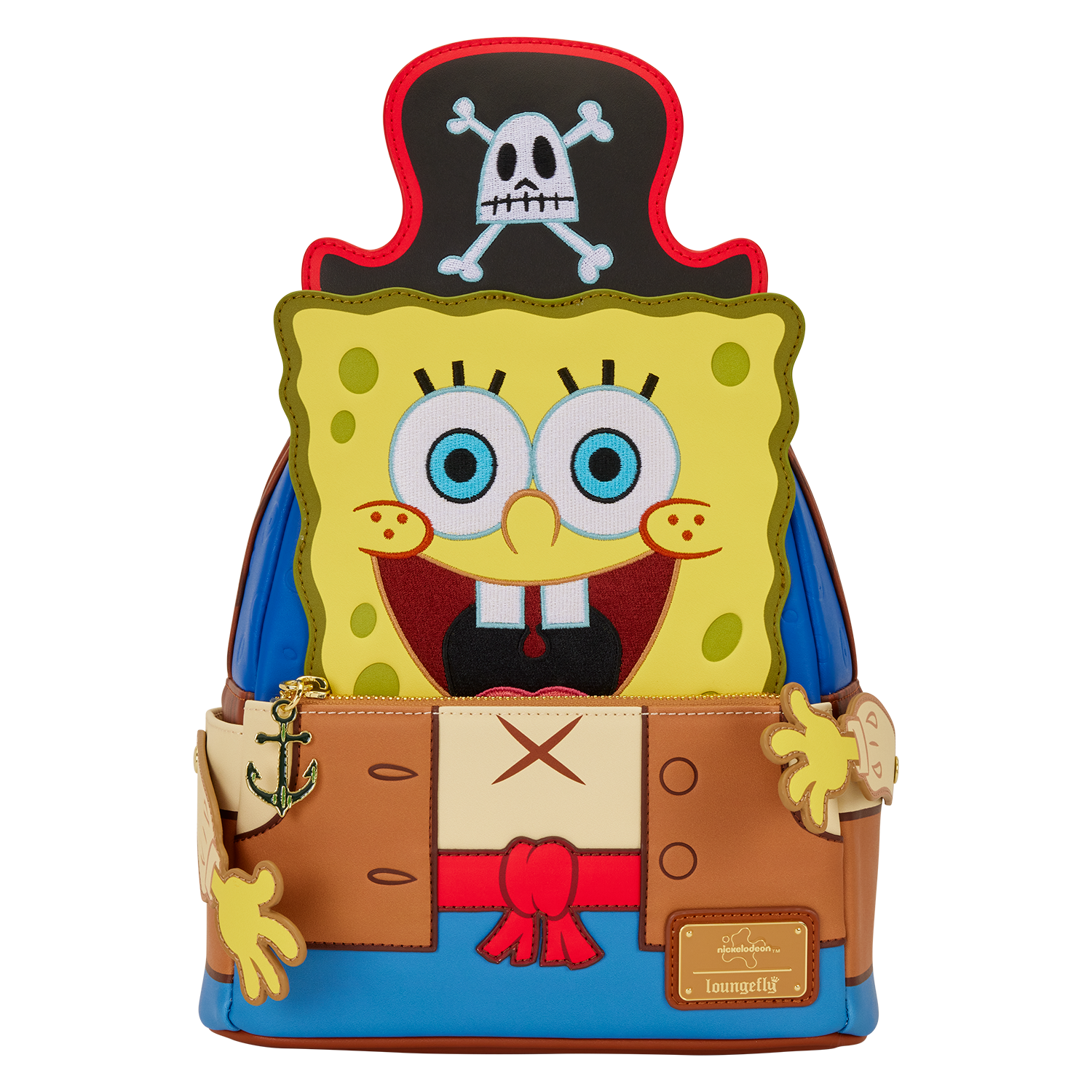 Loungefly Multicolor Spongebob Squarepants Pirate Costume Mini Backpack