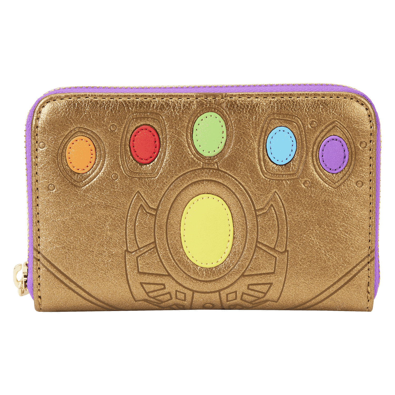 Buy Marvel Metallic Thanos Gauntlet Zip Around Wallet at Loungefly.