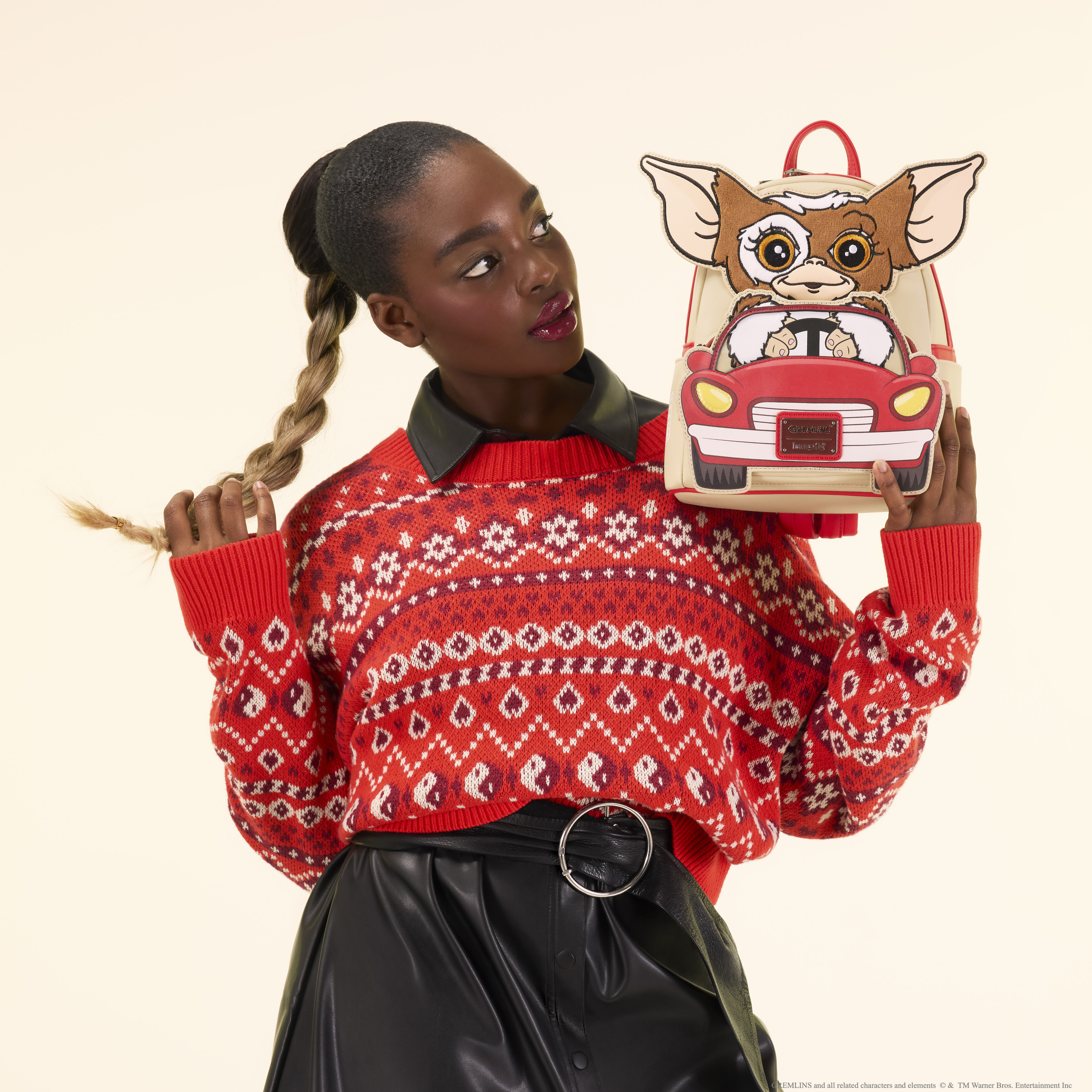 Loungefly Gremlins Gizmo Piano Backpack in Brown/White/Red Amazon.com: Loungefly Gremlins Gizmo Holiday Cosplay  main image 4