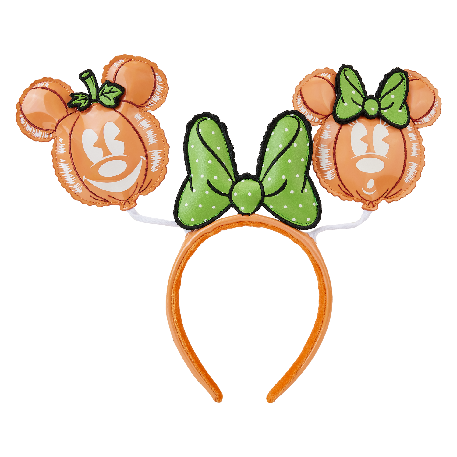 DISNEY×Loungefly ディズニー　ミニーマウス　バルーンカチューシャ Stitch Shoppe Mickey and Minnie Mouse Pumpkin Balloon Ear Headband