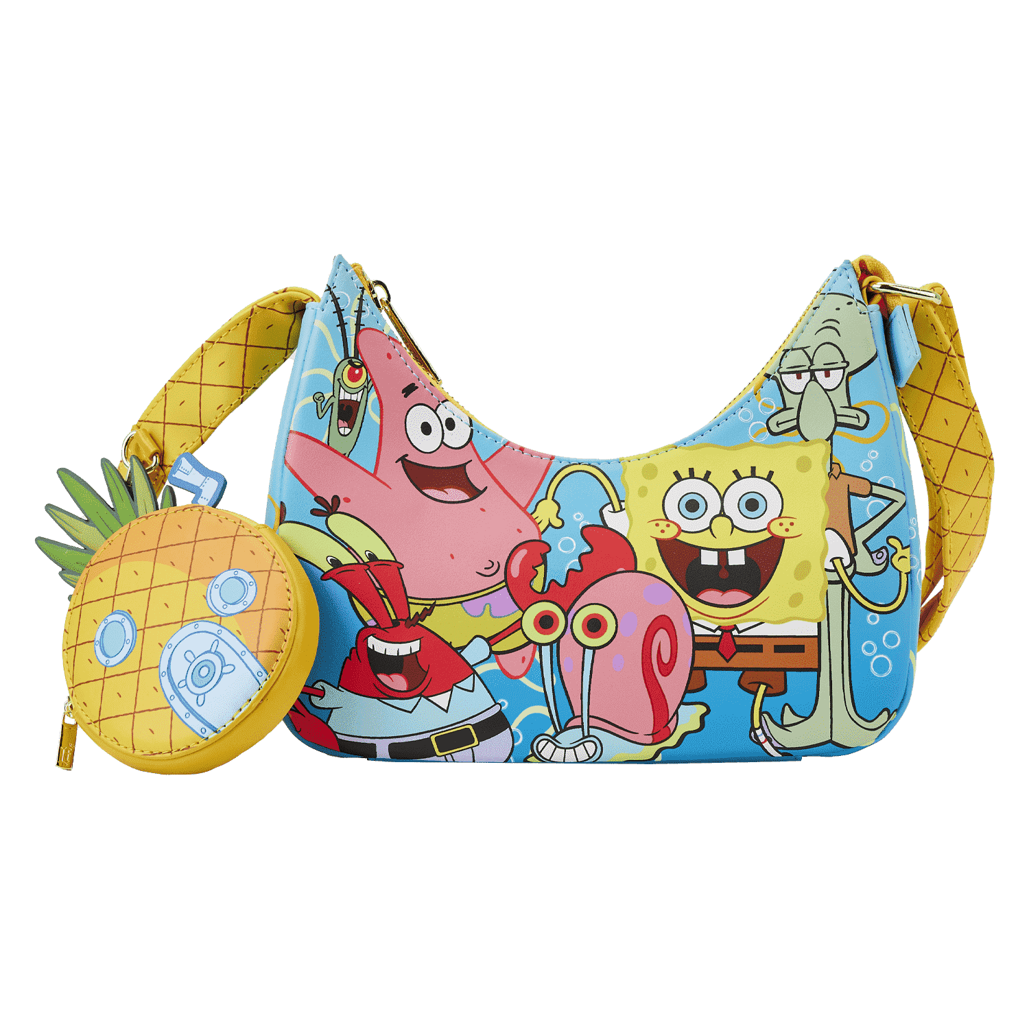 Buy SpongeBob SquarePants Group Shot Crossbody Bag at Loungefly.