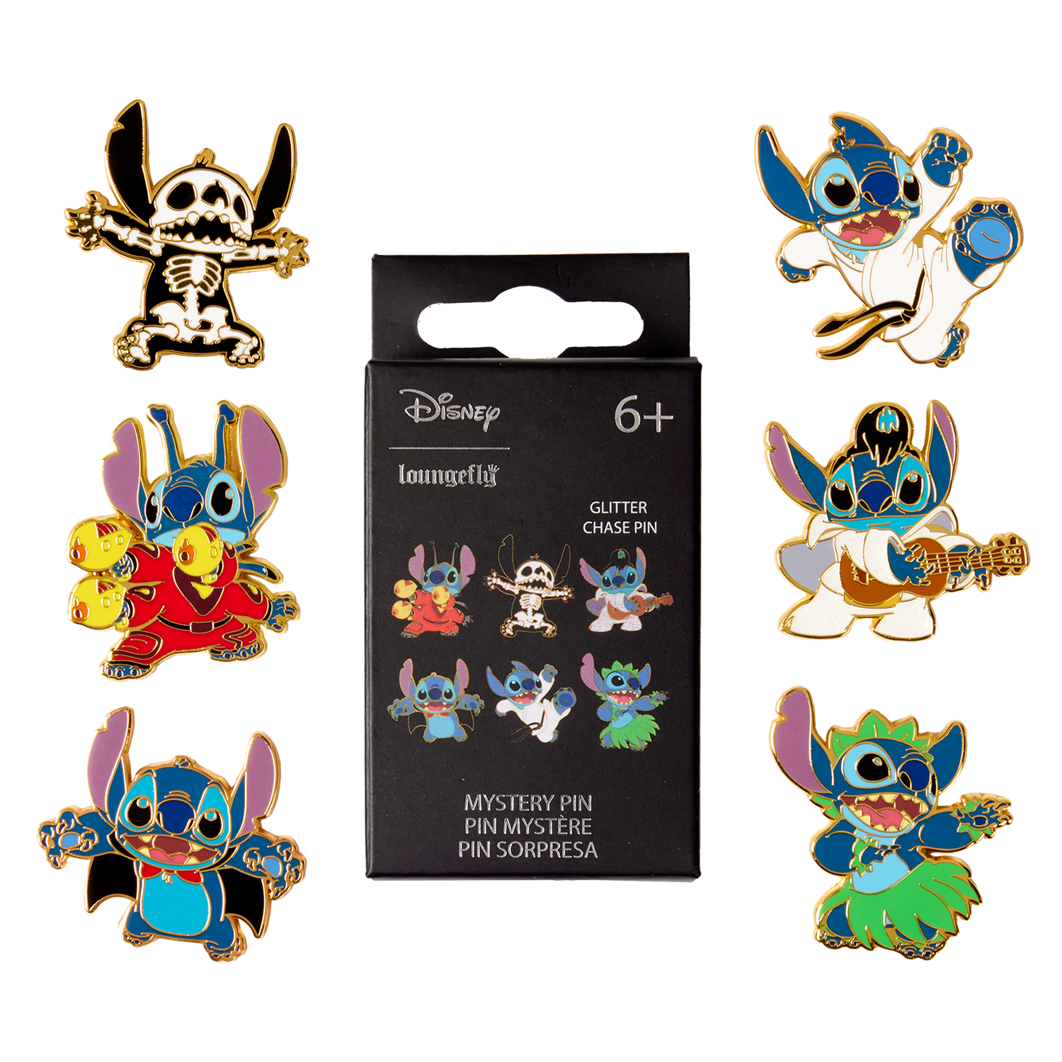 Loungefly Multicolor Lilo & Stitch Mystery Box Pin