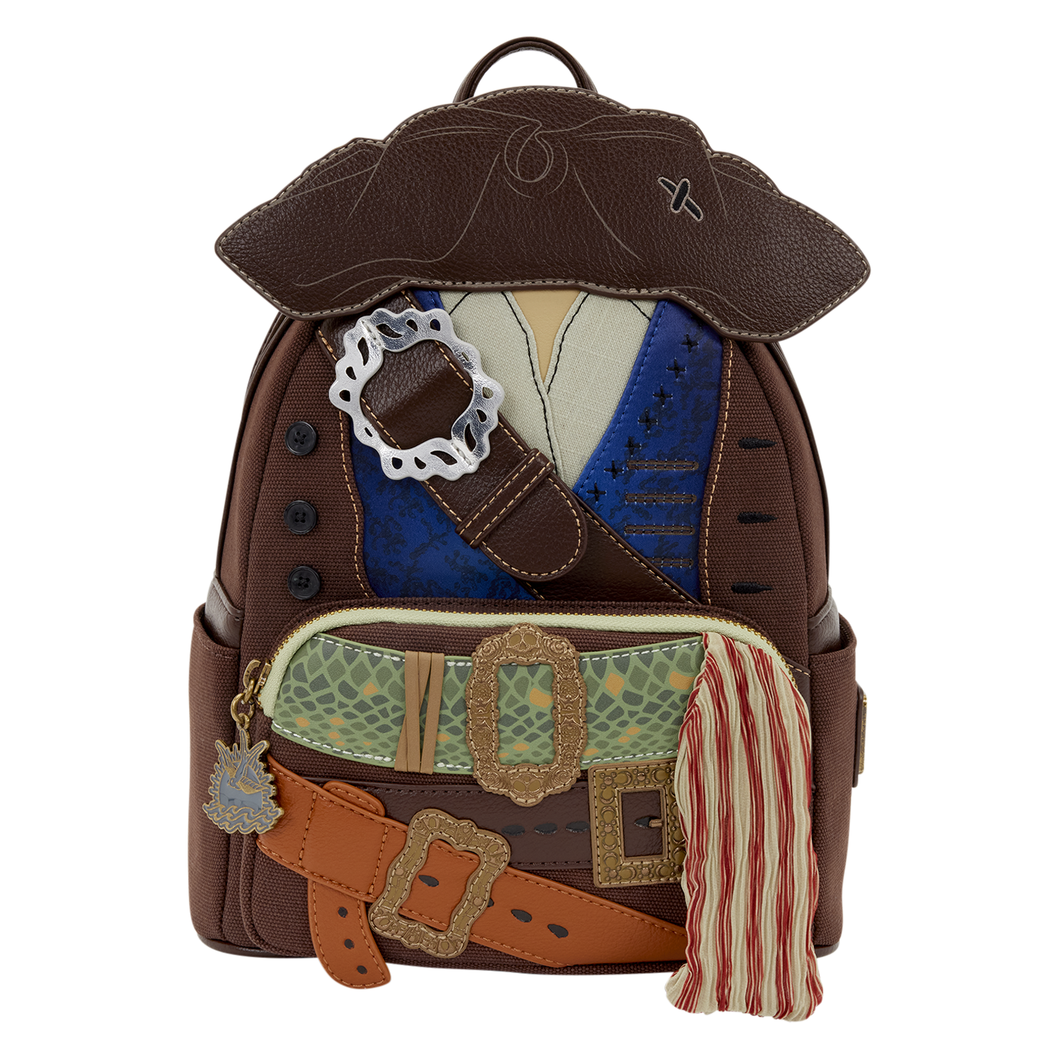 Loungefly Multicolor Pirates Of The Caribbean Jack Sparrow Cosplay Mini Backpack