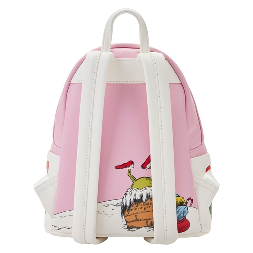 Loungefly Dr. Seuss Grinch Backpack - Black and Pink Amazon.com | Loungefly Dr. Seuss main image 4