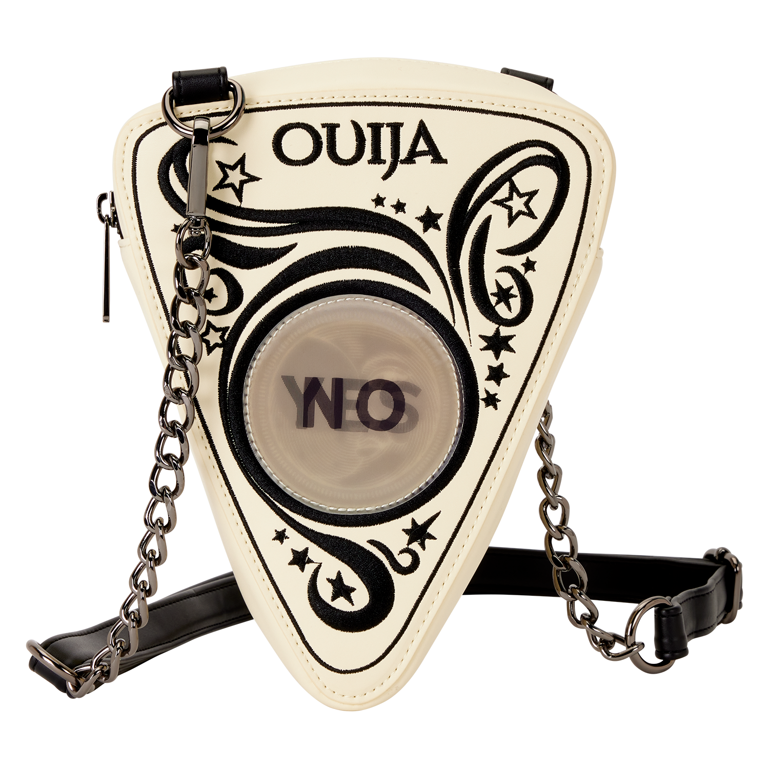 Loungefly Multicolor Ouija Planchette Lenticular Glow Figural Crossbody Bag