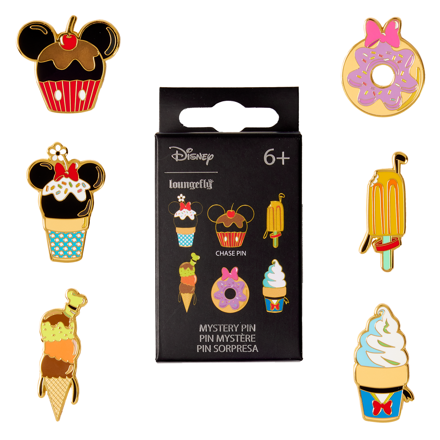 Loungefly Multicolor Mickey & Friends Surprise Snack Mystery Box Pin