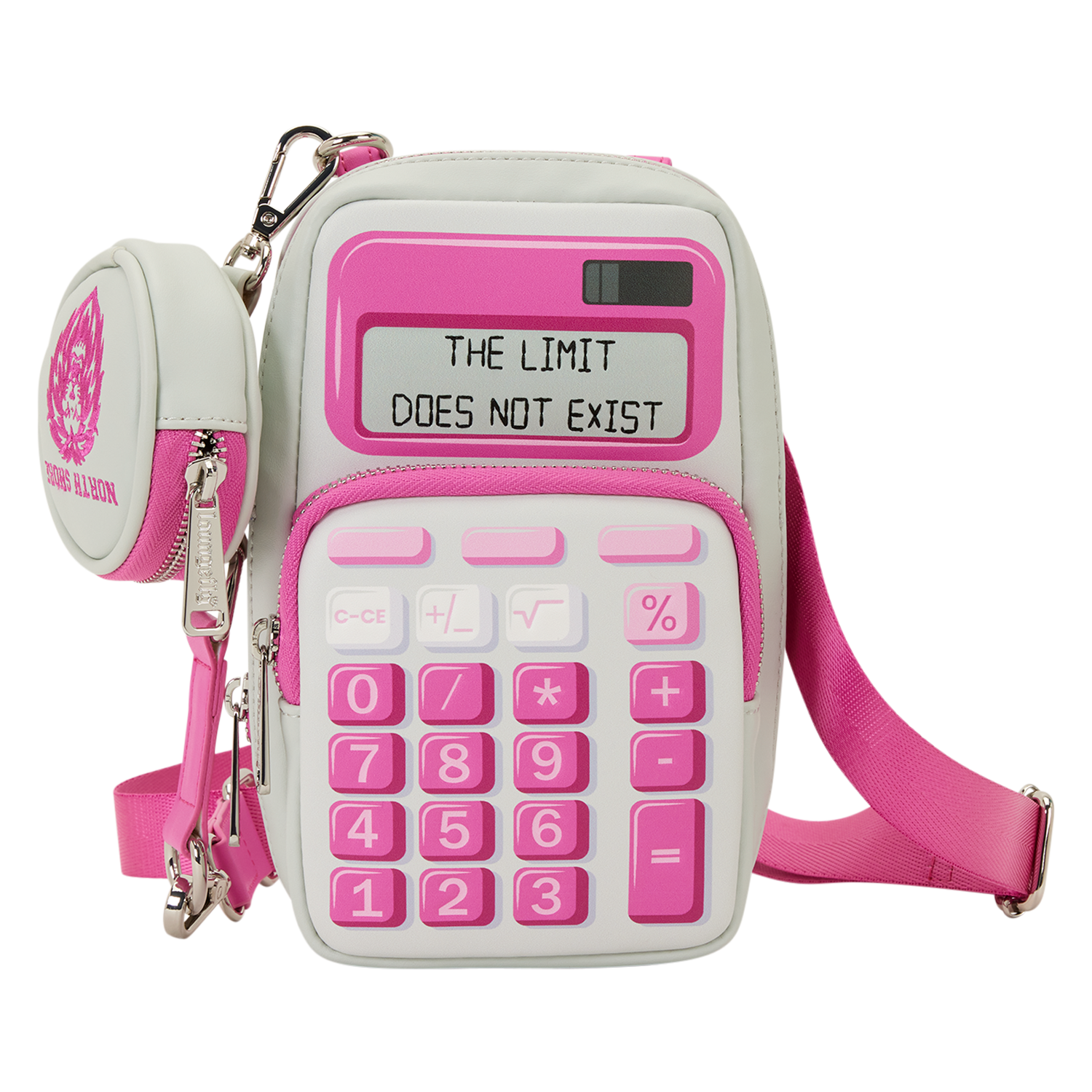 Loungefly Girls Multicolor Mean Calculator Cell Phone Crossbody Bag With Coin Bag