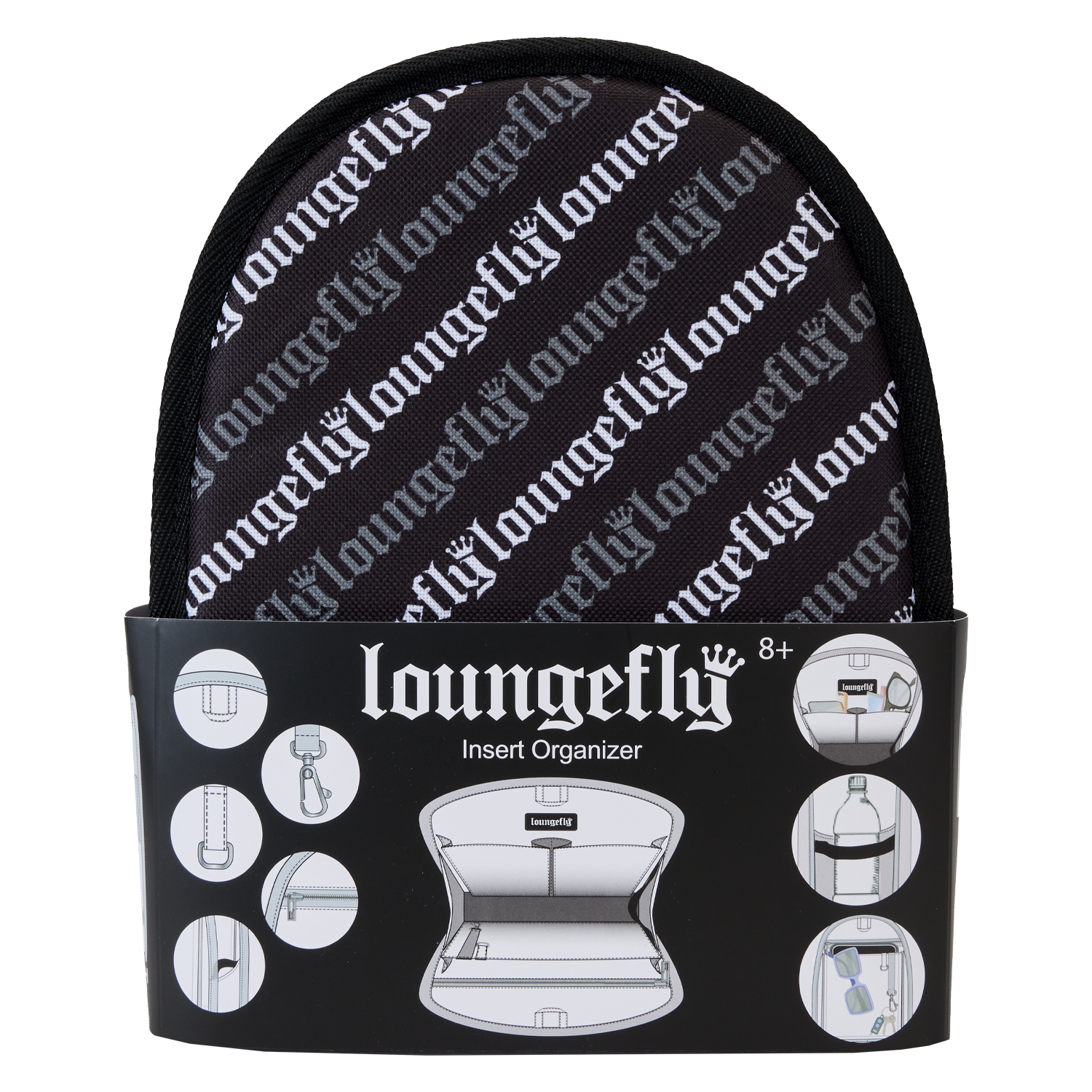 Loungefly Multicolor Mini Backpack Bag Organizer Insert