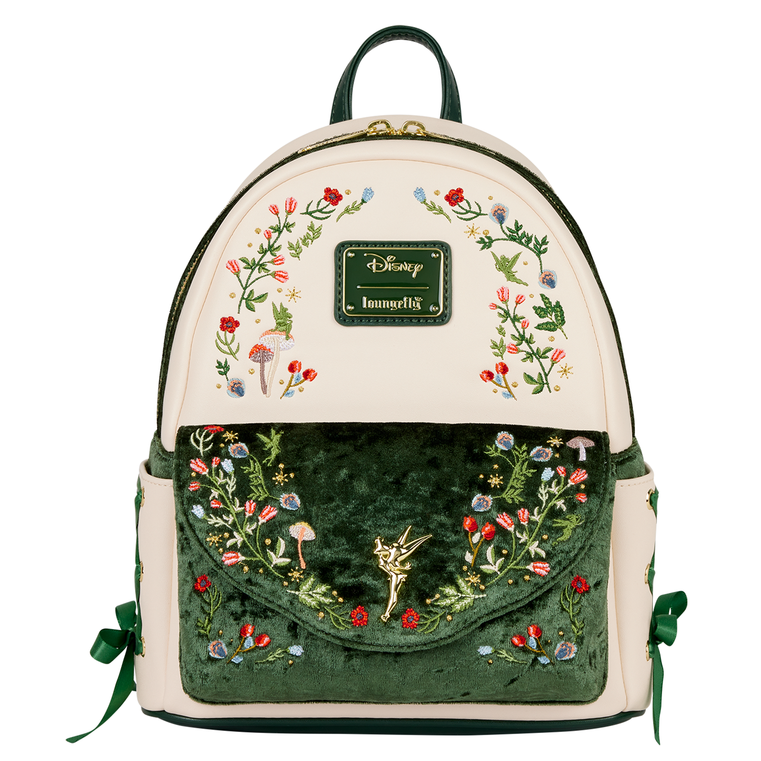 Peter Pan Tinker Bell Exclusive Floral Mini Backpack | Loungefly