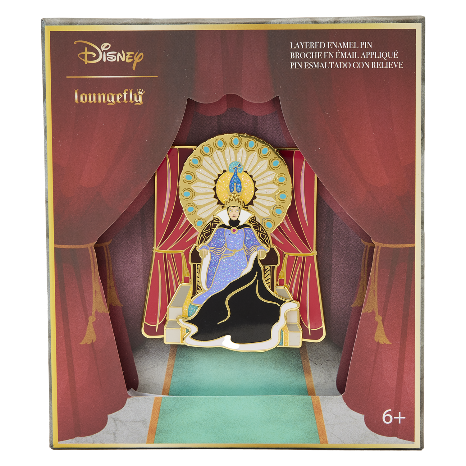 Snow White Evil Queen Throne Loungefly Pin - Disney Pins Blog
